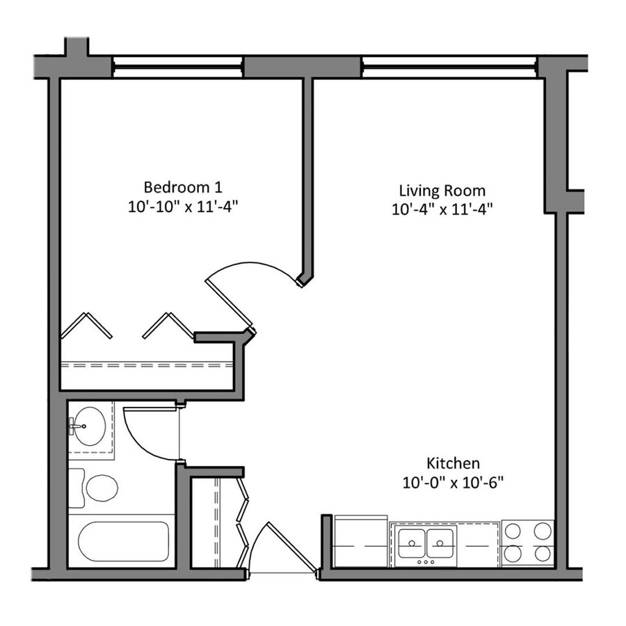 1 Bedroom 1 Bathroom Apartment for rent at The Denn in Minneapolis, MN