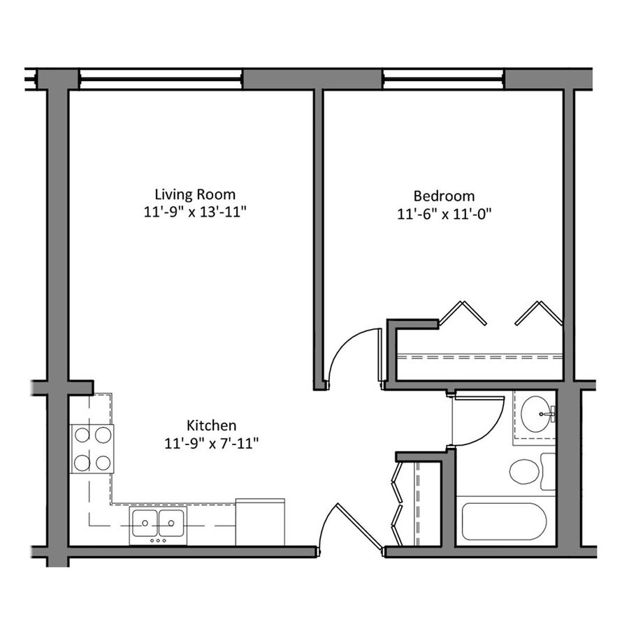 1 Bedroom 1 Bathroom Apartment for rent at The Denn in Minneapolis, MN