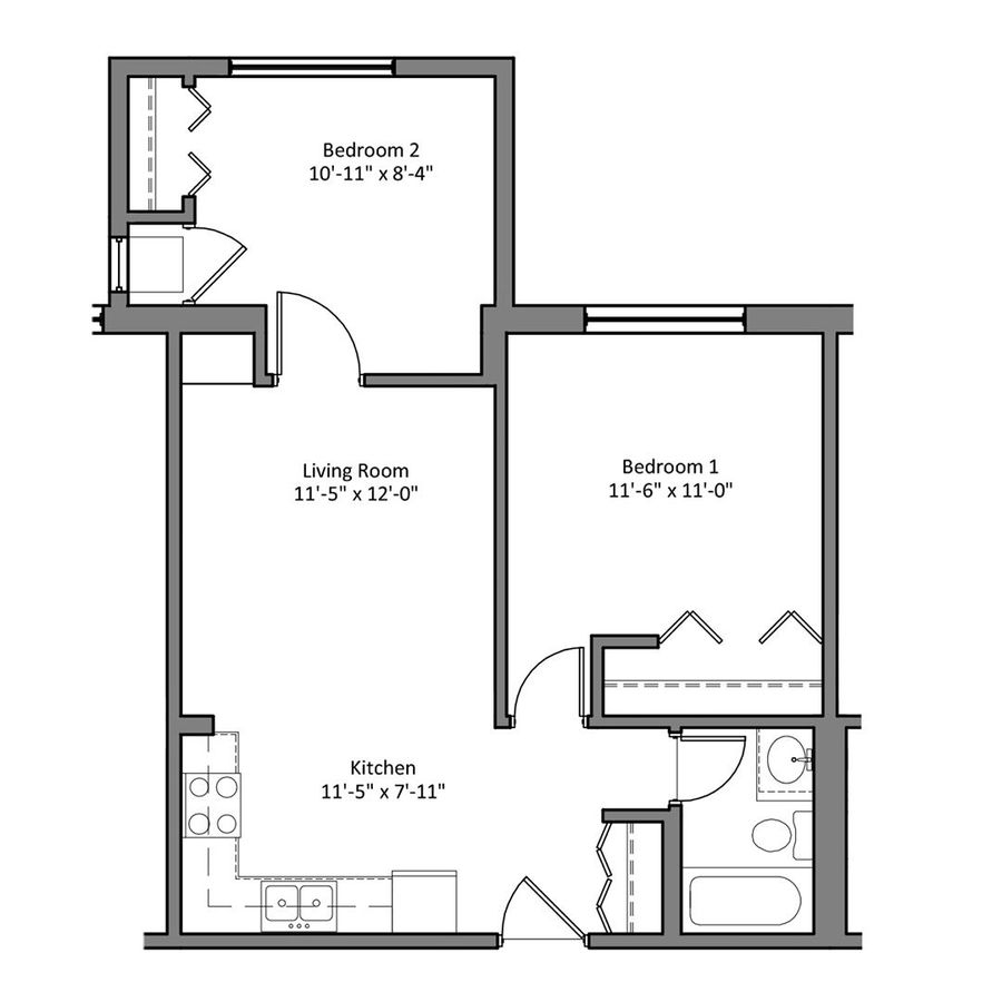 2 Bedrooms 1 Bathroom Apartment for rent at The Denn in Minneapolis, MN