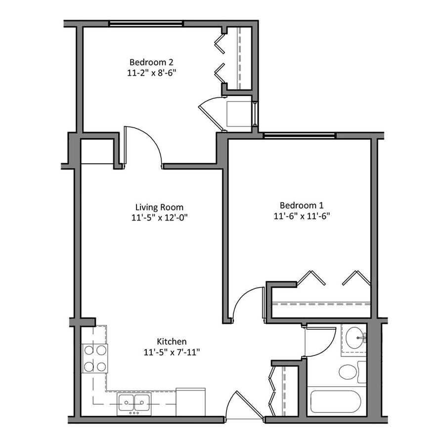 2 Bedrooms 1 Bathroom Apartment for rent at The Denn in Minneapolis, MN