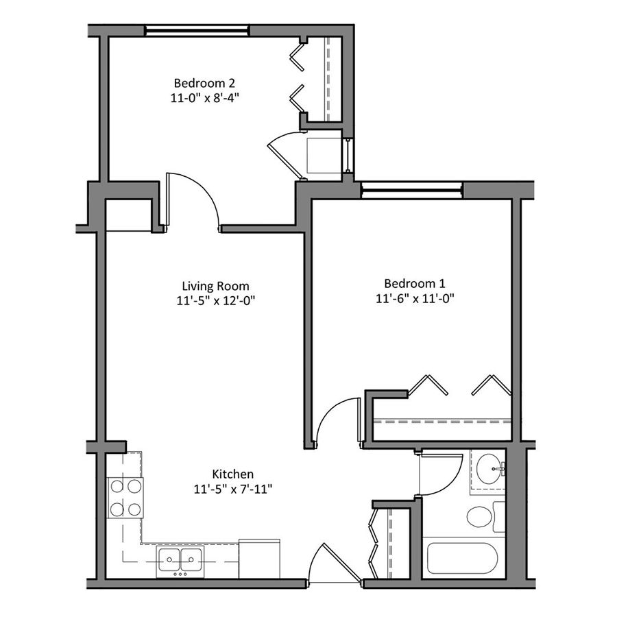 2 Bedrooms 1 Bathroom Apartment for rent at The Denn in Minneapolis, MN