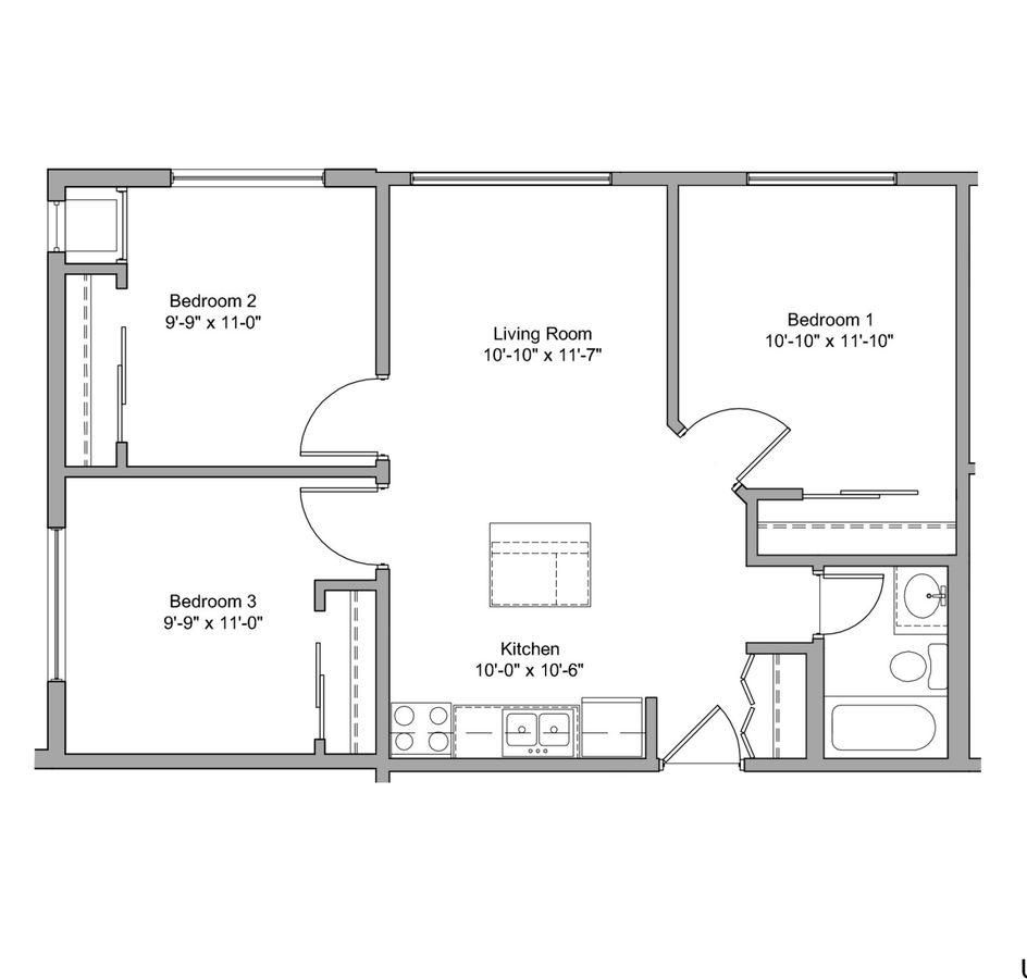 3 Bedrooms 1 Bathroom Apartment for rent at The Denn in Minneapolis, MN