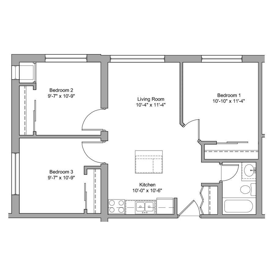 3 Bedrooms 1 Bathroom Apartment for rent at The Denn in Minneapolis, MN