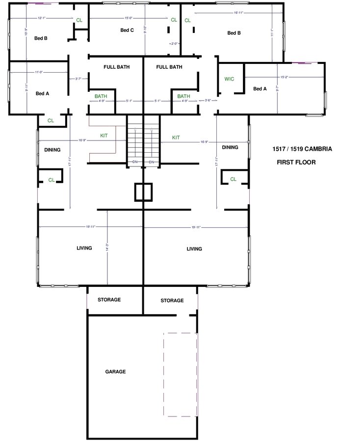 2 of 3 1517 Cambria Dr. House for rent in East Lansing, MI