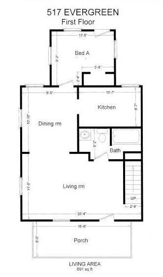 2 of 3 517 Evergreen Ave House for rent in East Lansing, MI