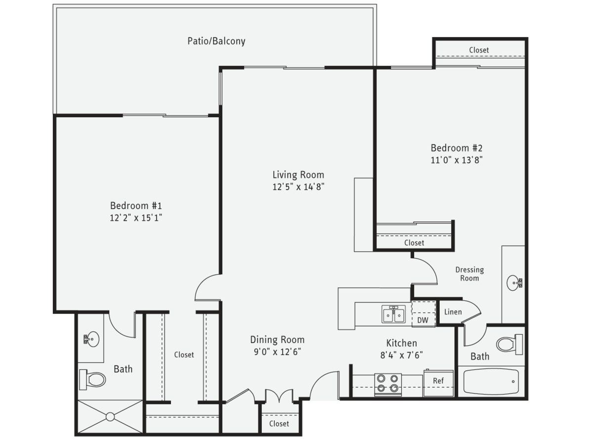 2 Bedrooms 2 Bathrooms Apartment for rent at AVA Pacific Beach in San Diego, CA