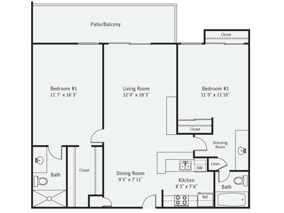 2 Bedrooms 2 Bathrooms Apartment for rent at AVA Pacific Beach in San Diego, CA
