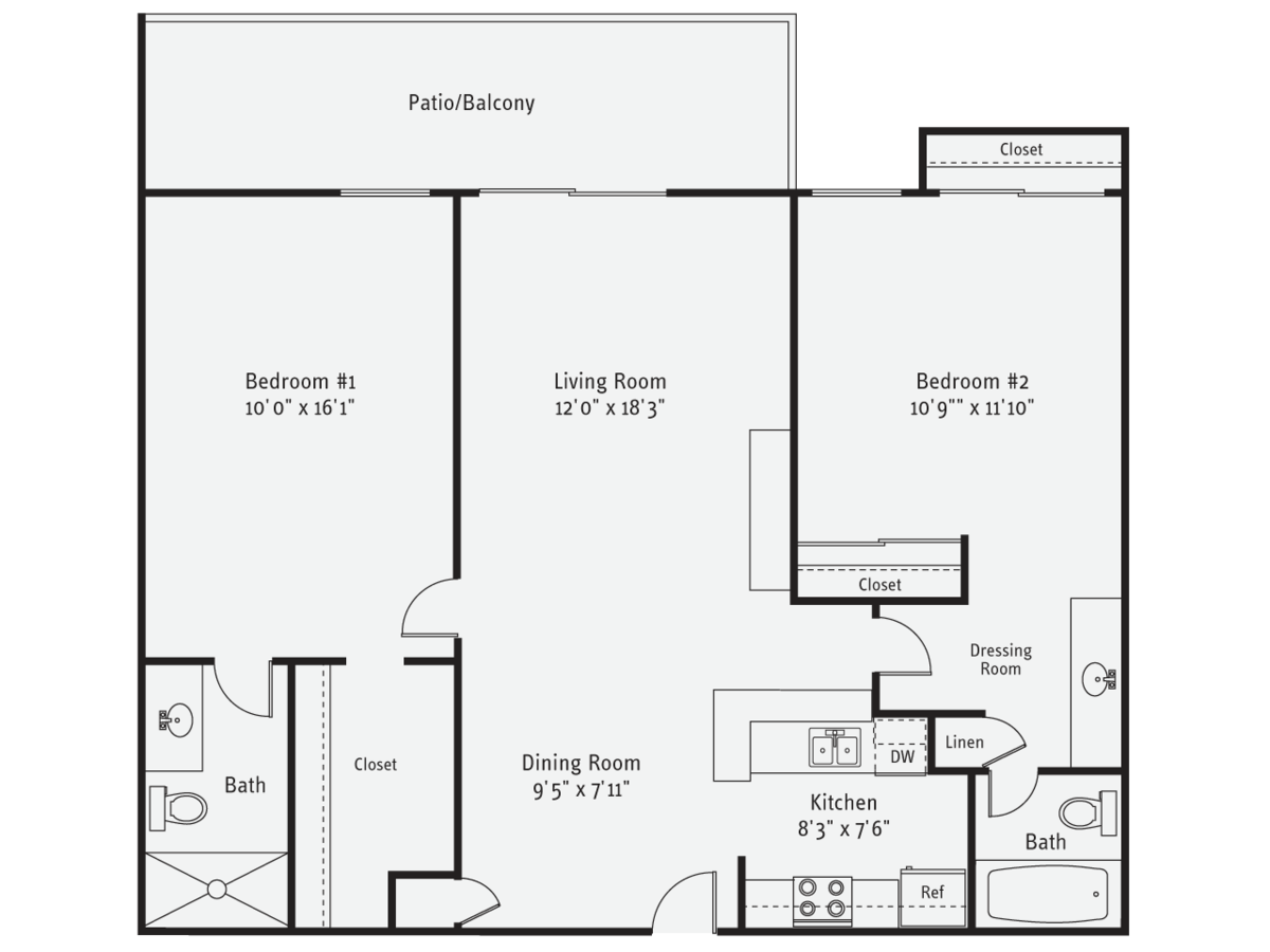2 Bedrooms 2 Bathrooms Apartment for rent at AVA Pacific Beach in San Diego, CA