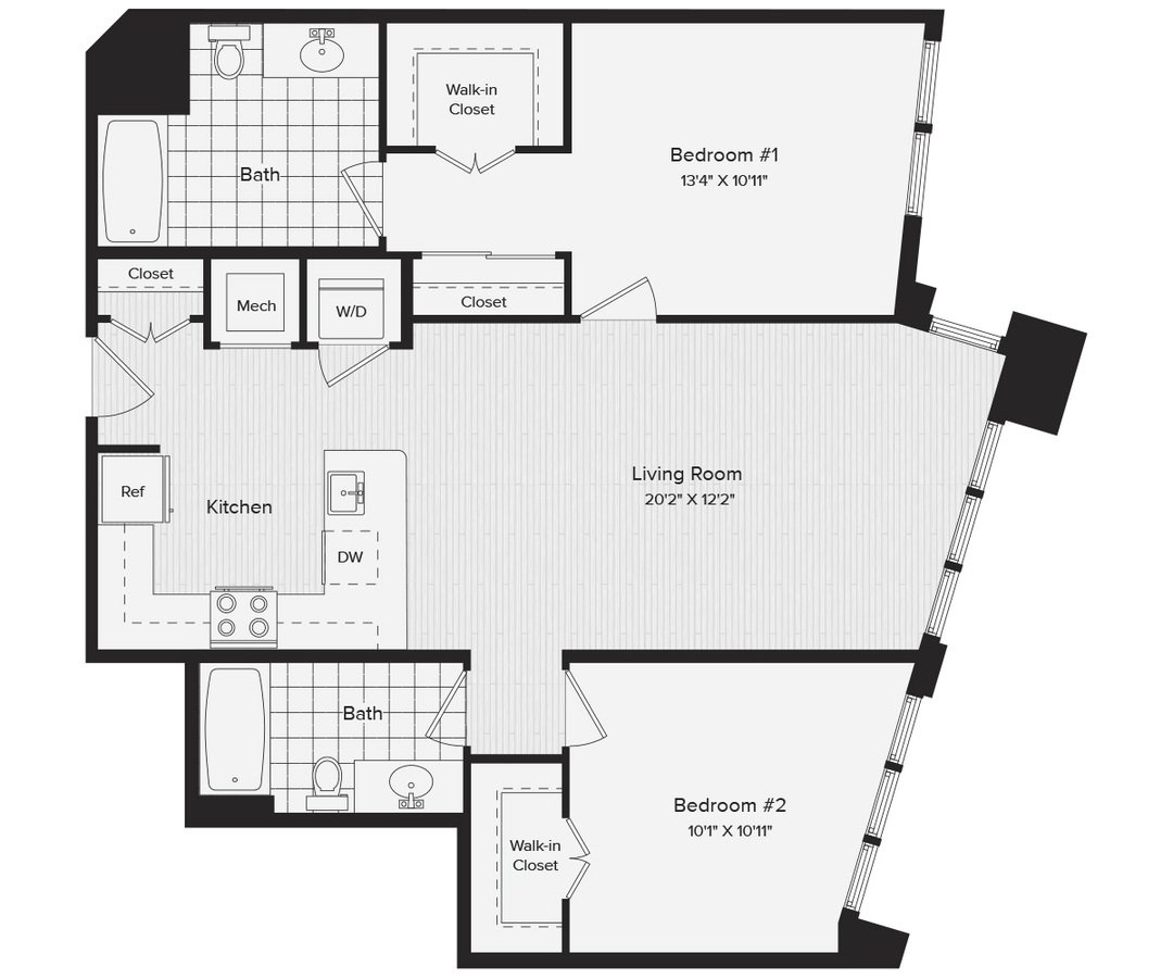 2 Bedrooms 2 Bathrooms Apartment for rent at Avalon Dunn Loring in Vienna, VA