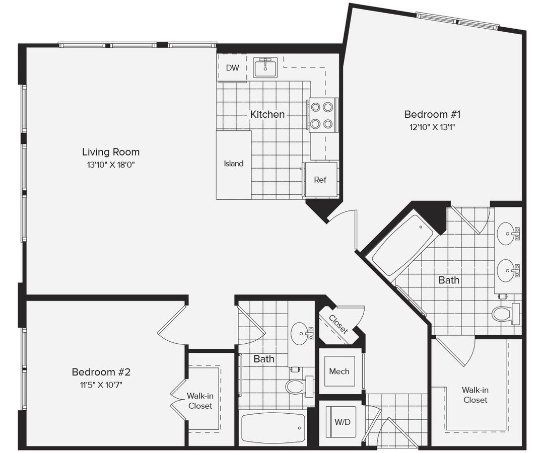 2 Bedrooms 2 Bathrooms Apartment for rent at Avalon Dunn Loring in Vienna, VA