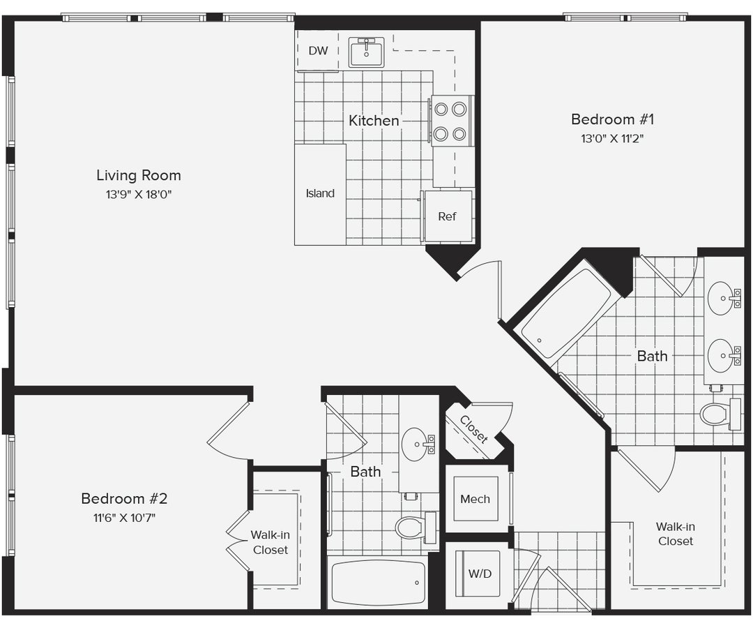 2 Bedrooms 2 Bathrooms Apartment for rent at Avalon Dunn Loring in Vienna, VA