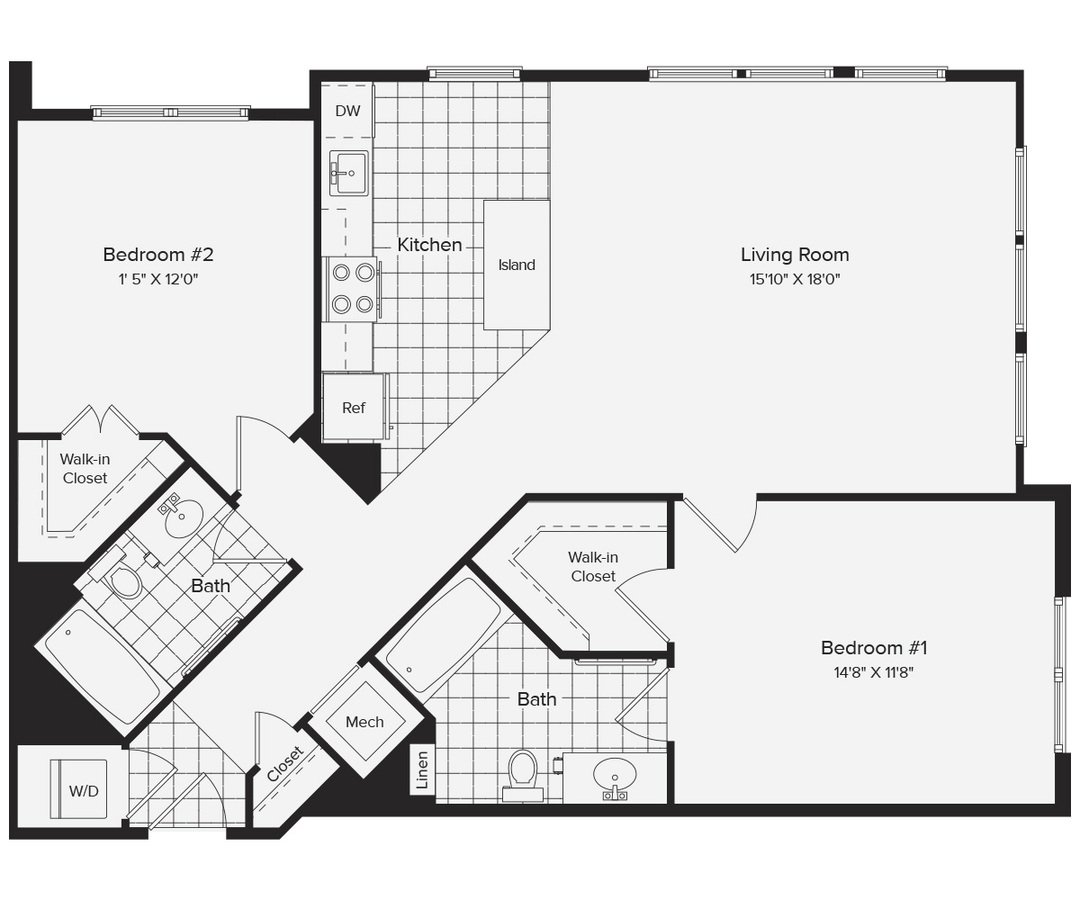 2 Bedrooms 2 Bathrooms Apartment for rent at Avalon Dunn Loring in Vienna, VA