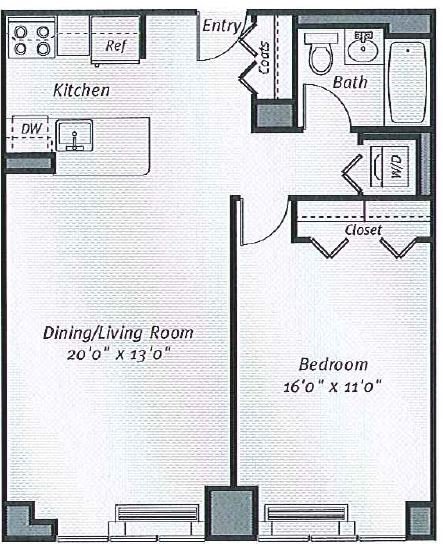 1 Bedroom 1 Bathroom Apartment for rent at Avalon Bowery Place in New York, NY