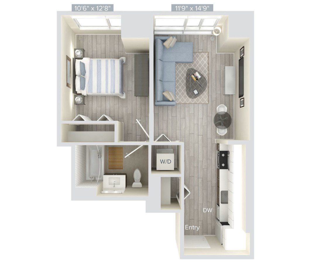 1 Bedroom 1 Bathroom Apartment for rent at Avalon Brooklyn Bay in Brooklyn, NY