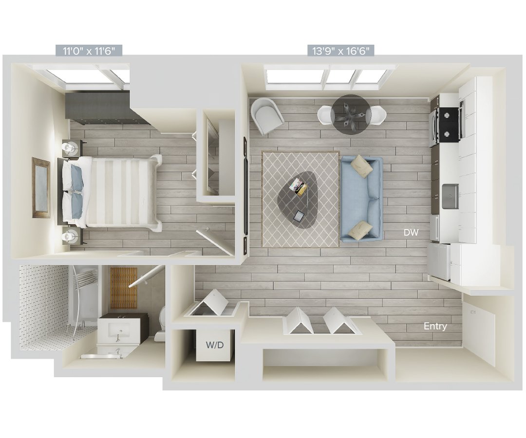 1 Bedroom 1 Bathroom Apartment for rent at Avalon Brooklyn Bay in Brooklyn, NY