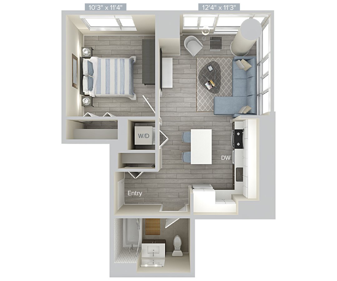 1 Bedroom 1 Bathroom Apartment for rent at Avalon Brooklyn Bay in Brooklyn, NY
