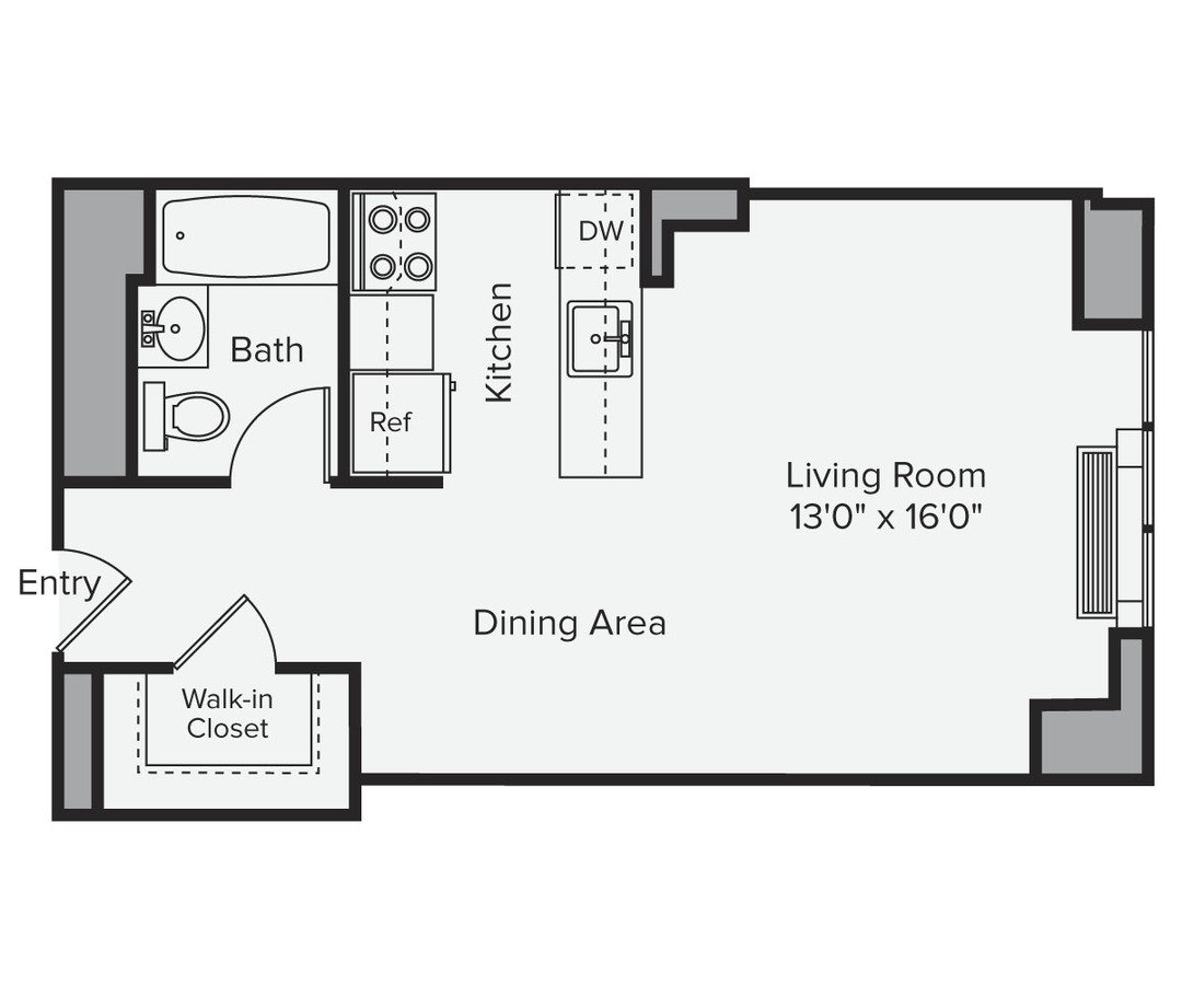 Studio 1 Bathroom Apartment for rent at Avalon Bowery Place in New York, NY