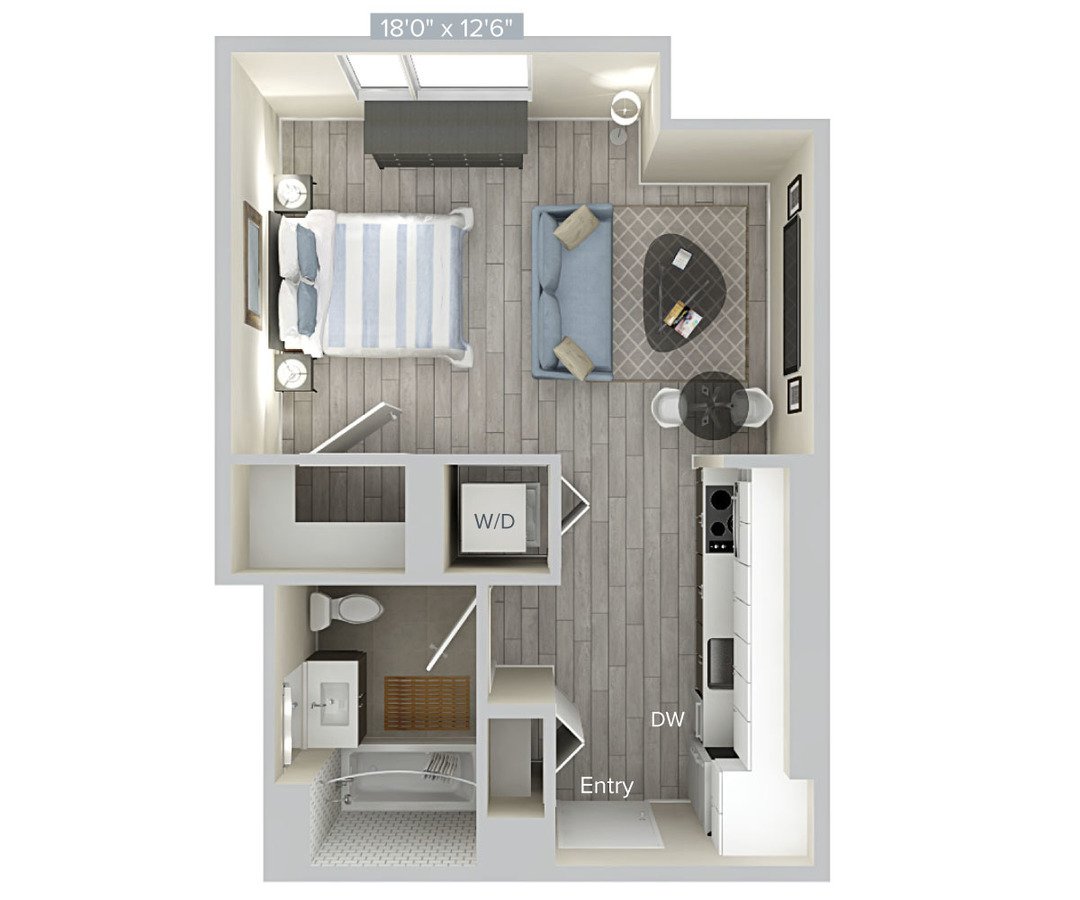 Studio 1 Bathroom Apartment for rent at Avalon Brooklyn Bay in Brooklyn, NY