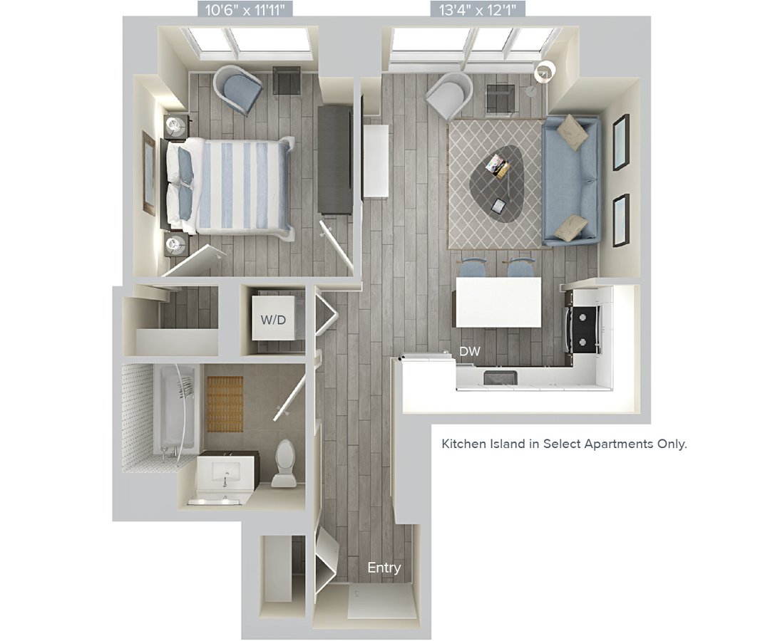 1 Bedroom 1 Bathroom Apartment for rent at Avalon Brooklyn Bay in Brooklyn, NY