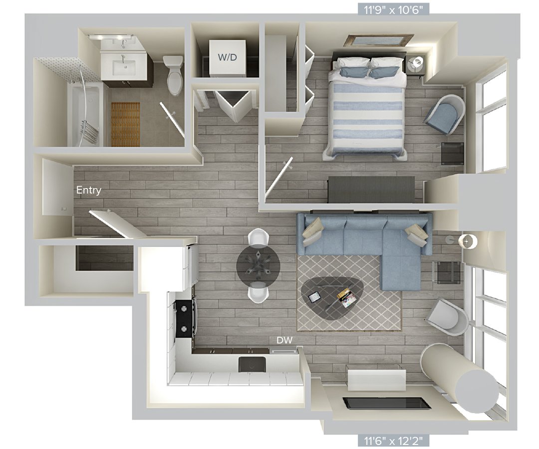 1 Bedroom 1 Bathroom Apartment for rent at Avalon Brooklyn Bay in Brooklyn, NY