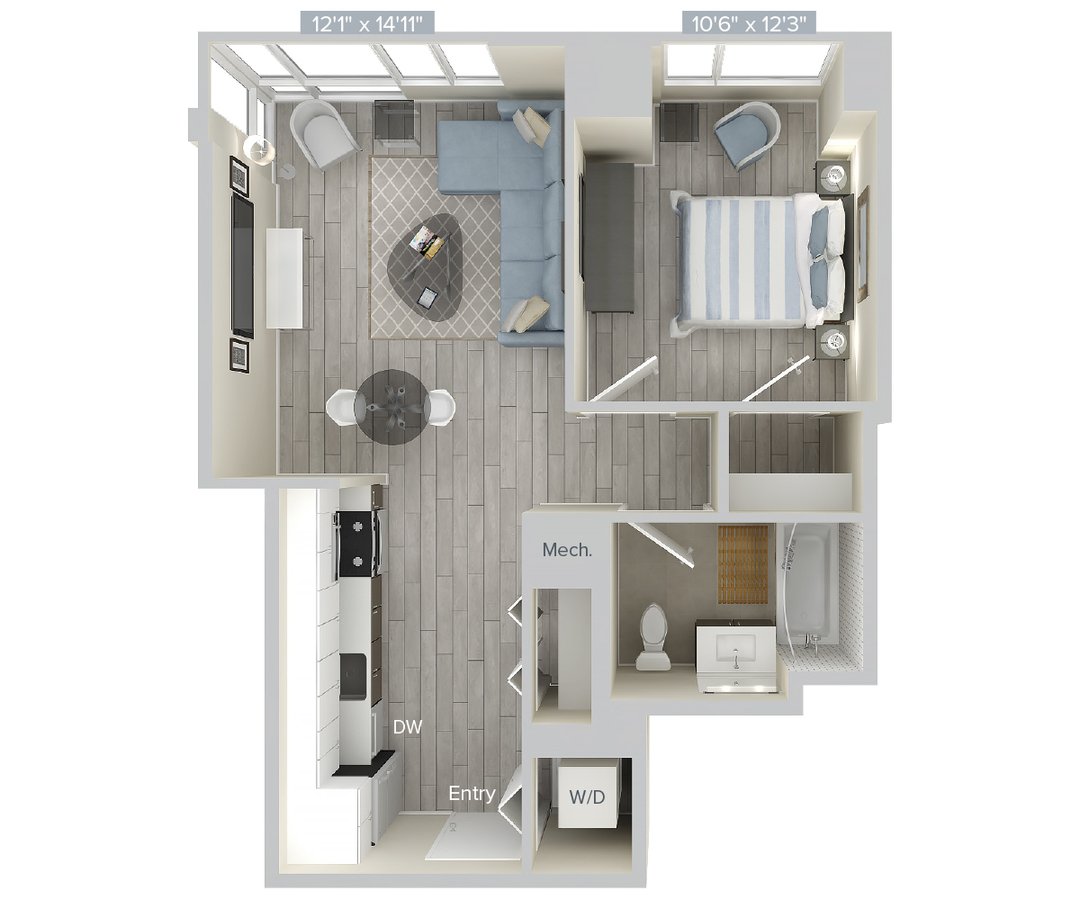 1 Bedroom 1 Bathroom Apartment for rent at Avalon Brooklyn Bay in Brooklyn, NY