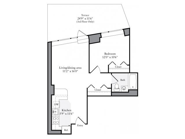1 Bedroom 1 Bathroom Apartment for rent at Avalon Clinton in New York, NY