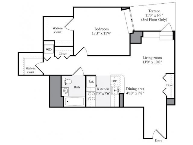 1 Bedroom 1 Bathroom Apartment for rent at Avalon Clinton in New York, NY