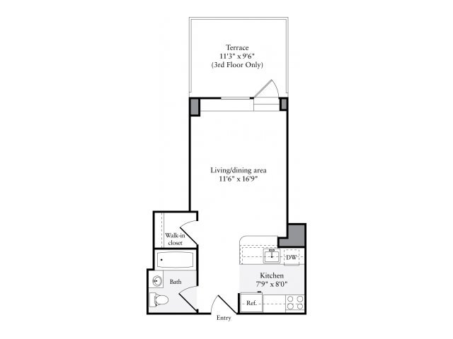 Studio 1 Bathroom Apartment for rent at Avalon Clinton in New York, NY