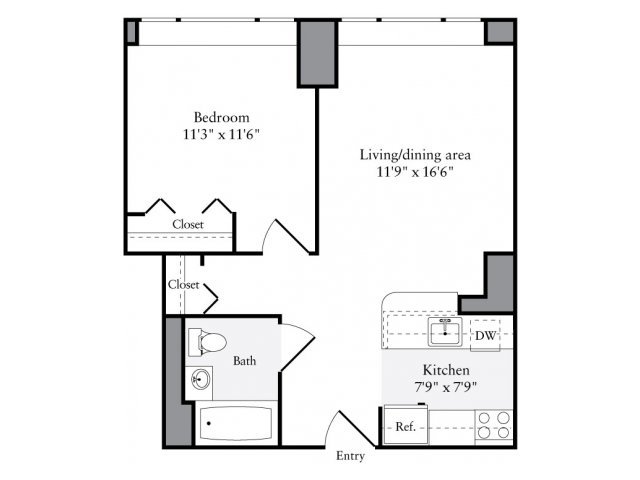 1 Bedroom 1 Bathroom Apartment for rent at Avalon Clinton in New York, NY