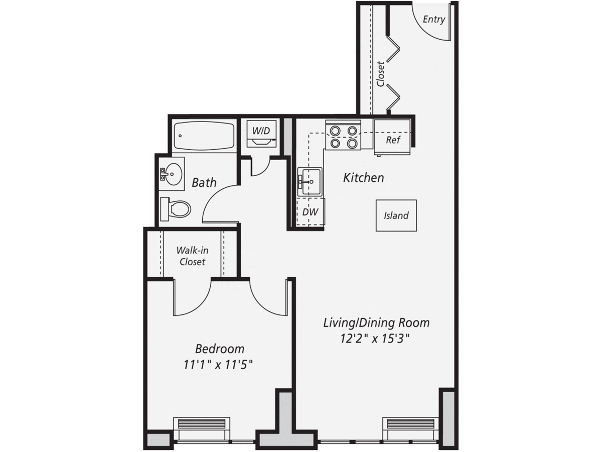 1 Bedroom 1 Bathroom Apartment for rent at AVA Fort Greene in Brooklyn, NY