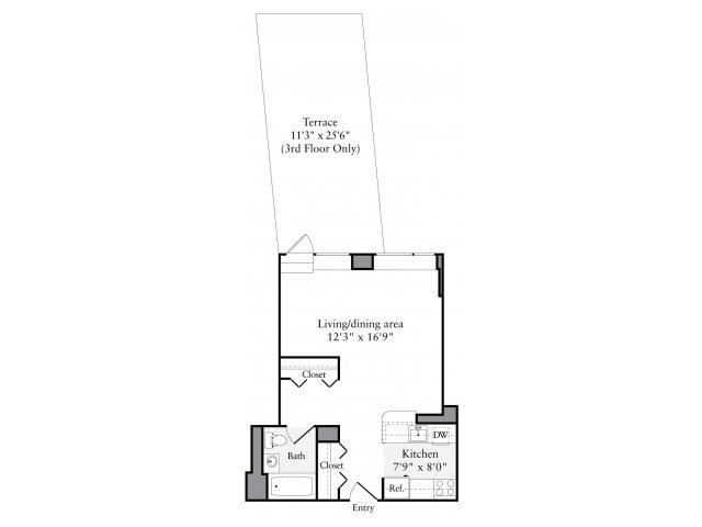 Studio 1 Bathroom Apartment for rent at Avalon Clinton in New York, NY