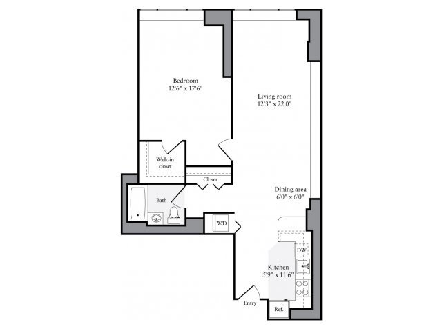 1 Bedroom 1 Bathroom Apartment for rent at Avalon Clinton in New York, NY