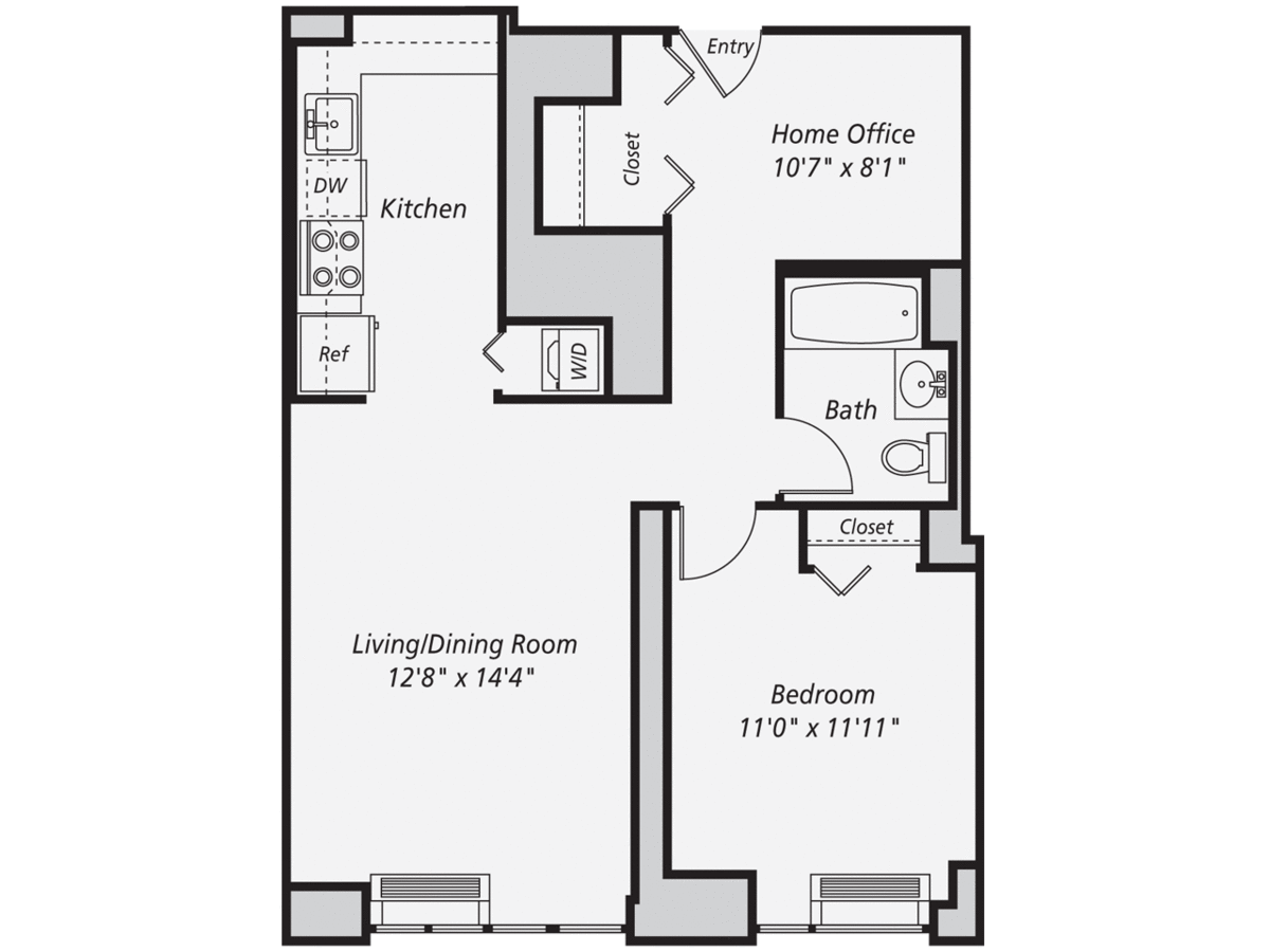 1 Bedroom 1 Bathroom Apartment for rent at AVA Fort Greene in Brooklyn, NY