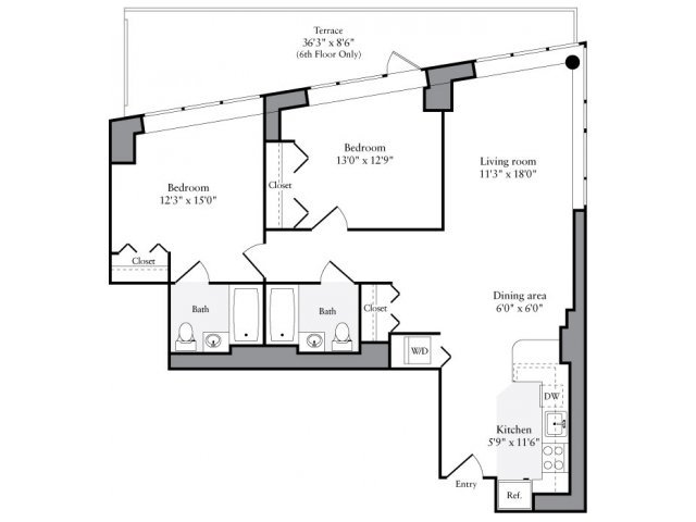2 Bedrooms 2 Bathrooms Apartment for rent at Avalon Clinton in New York, NY