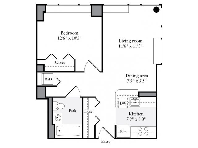1 Bedroom 1 Bathroom Apartment for rent at Avalon Clinton in New York, NY