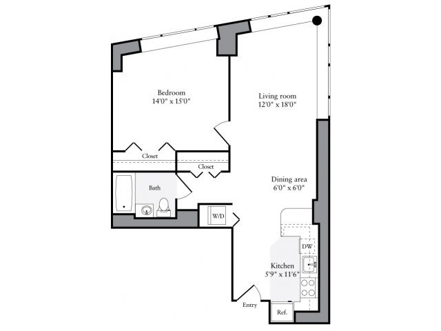 1 Bedroom 1 Bathroom Apartment for rent at Avalon Clinton in New York, NY