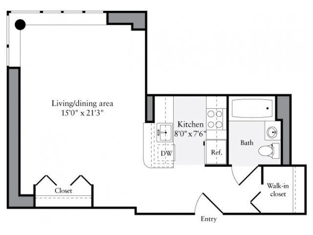 Studio 1 Bathroom Apartment for rent at Avalon Clinton in New York, NY