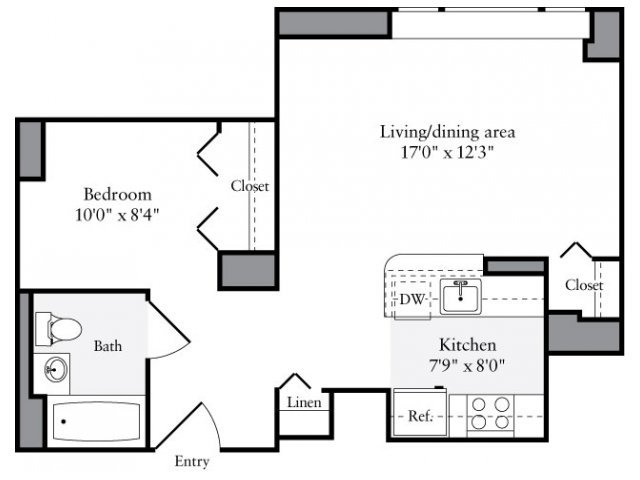 Studio 1 Bathroom Apartment for rent at Avalon Clinton in New York, NY