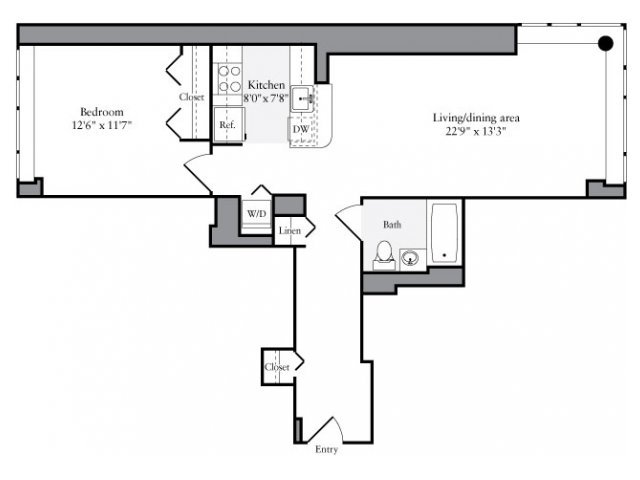 1 Bedroom 1 Bathroom Apartment for rent at Avalon Clinton in New York, NY