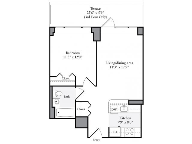 1 Bedroom 1 Bathroom Apartment for rent at Avalon Clinton in New York, NY