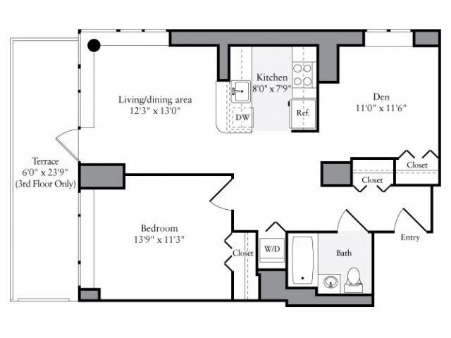 1 Bedroom 1 Bathroom Apartment for rent at Avalon Clinton in New York, NY