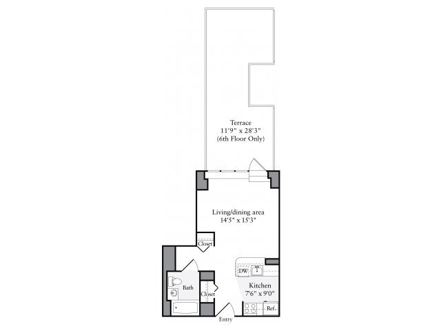 Studio 1 Bathroom Apartment for rent at Avalon Clinton in New York, NY