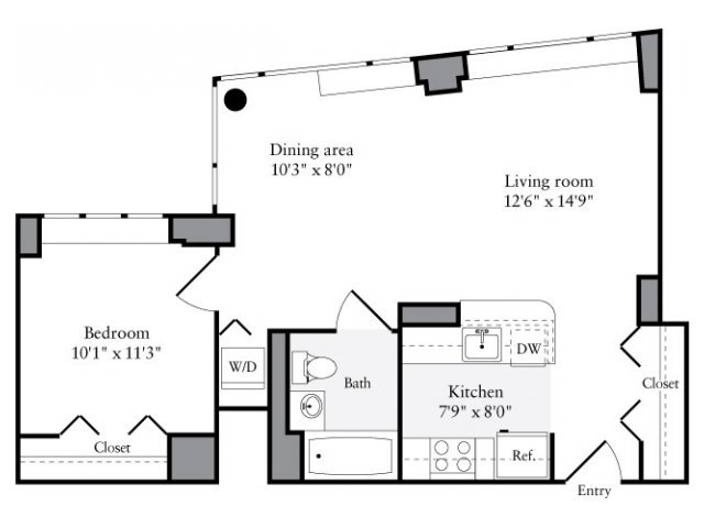 1 Bedroom 1 Bathroom Apartment for rent at Avalon Clinton in New York, NY
