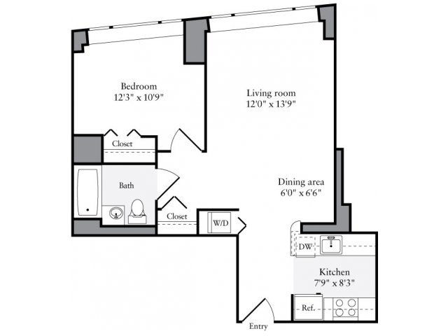 1 Bedroom 1 Bathroom Apartment for rent at Avalon Clinton in New York, NY