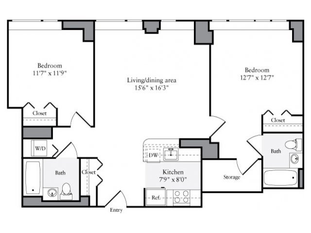 2 Bedrooms 2 Bathrooms Apartment for rent at Avalon Clinton in New York, NY
