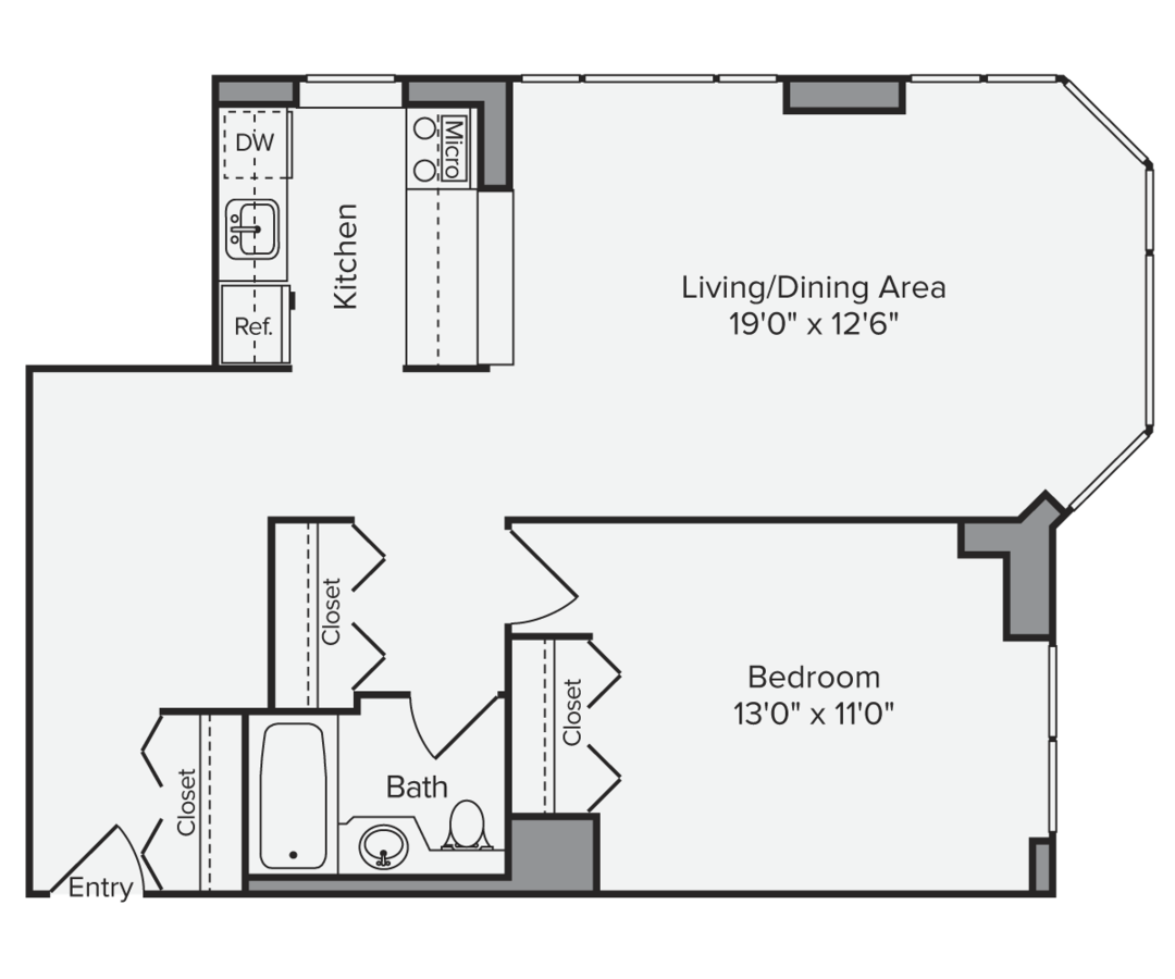 1 Bedroom 1 Bathroom Apartment for rent at Avalon Midtown West in New York, NY