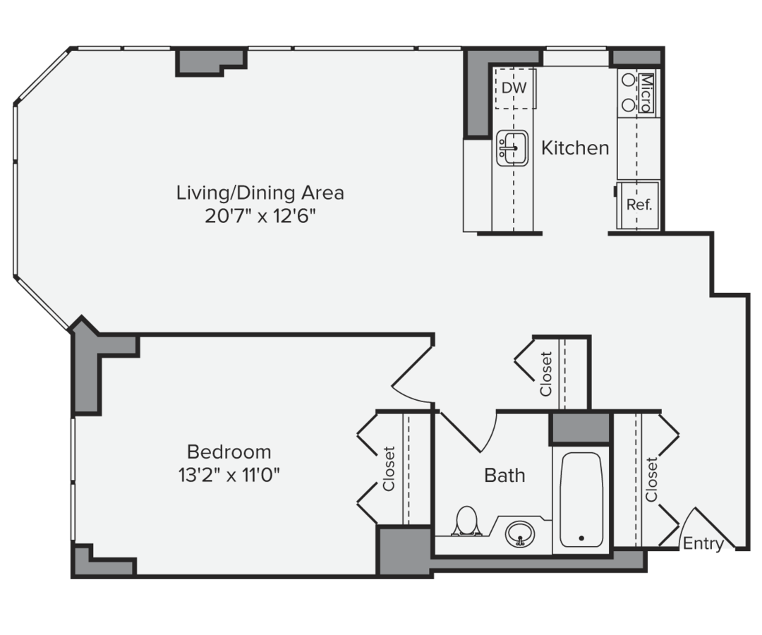 1 Bedroom 1 Bathroom Apartment for rent at Avalon Midtown West in New York, NY