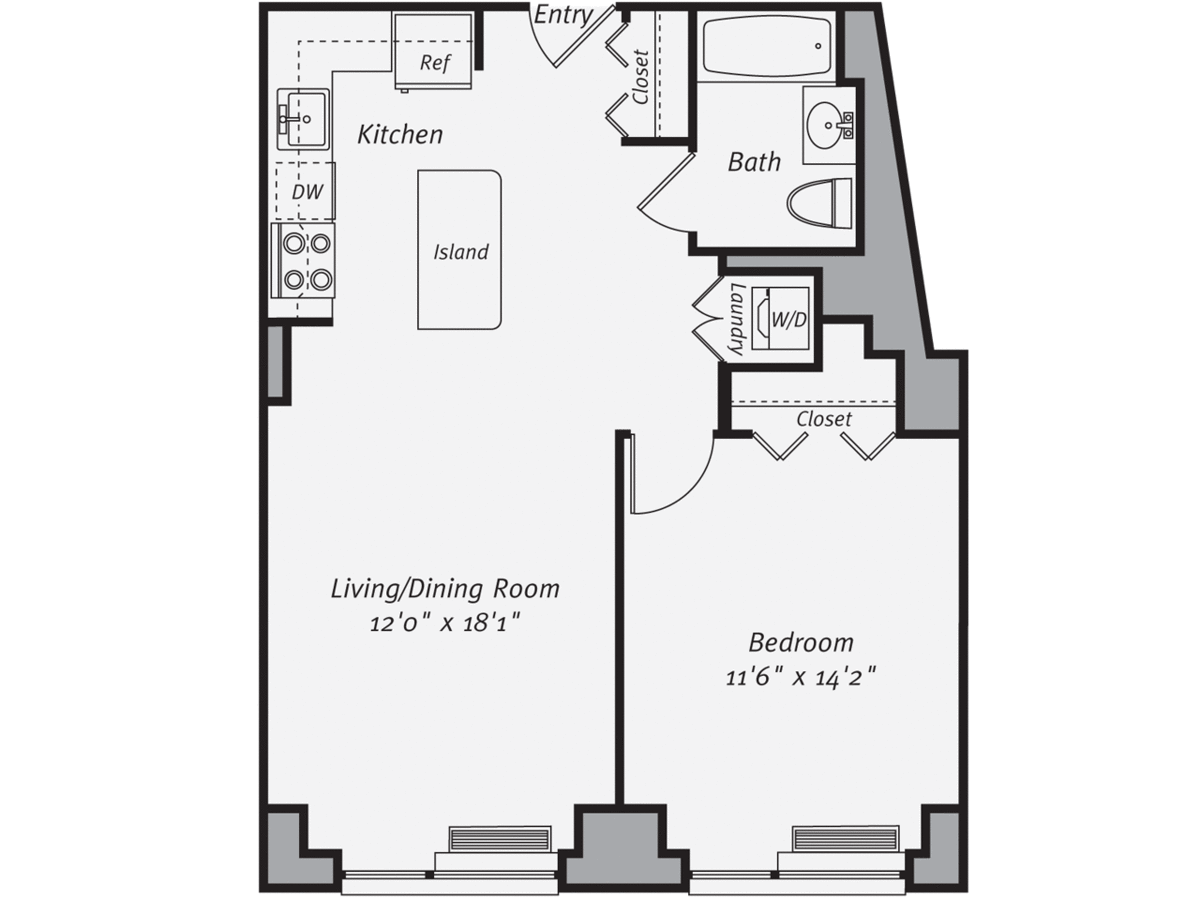 1 Bedroom 1 Bathroom Apartment for rent at Avalon Morningside Park in New York, NY
