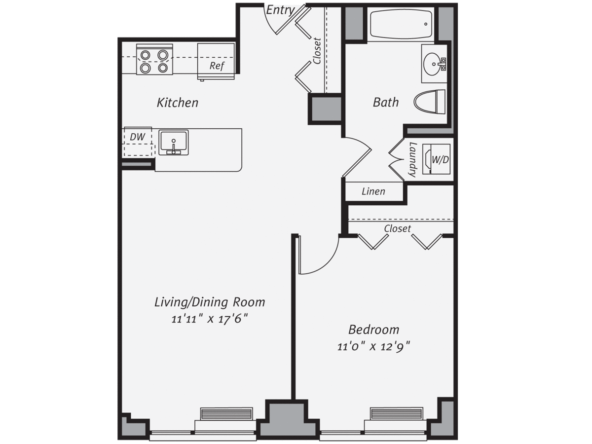 1 Bedroom 1 Bathroom Apartment for rent at Avalon Morningside Park in New York, NY