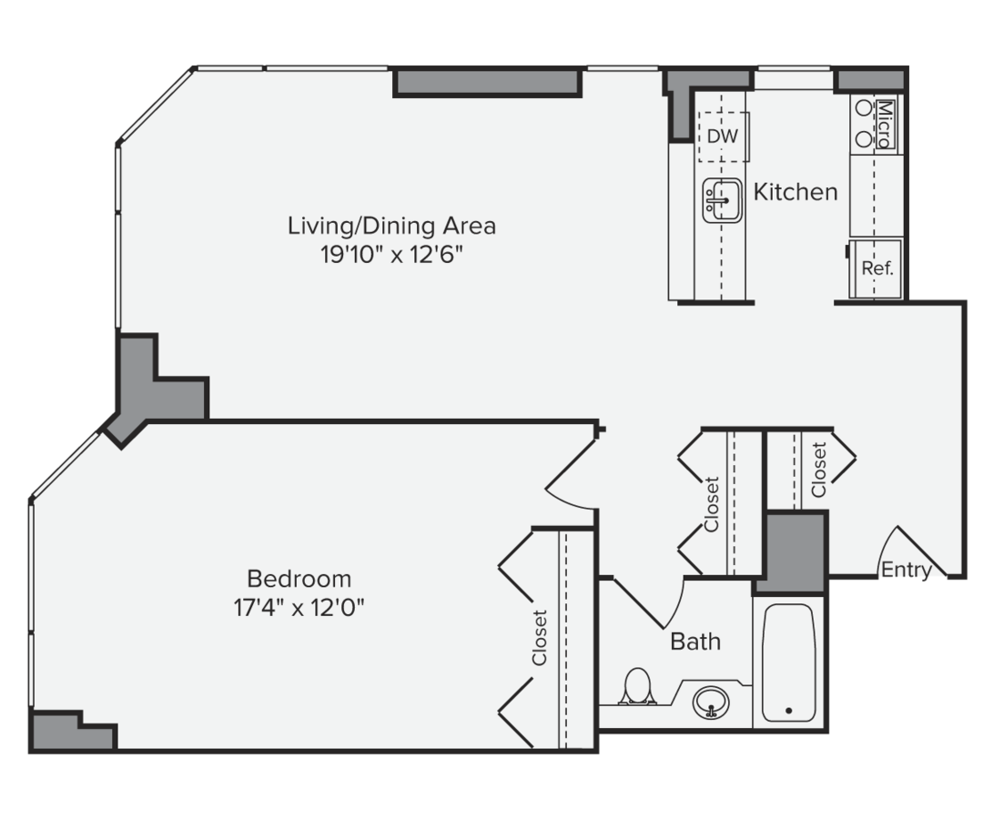 1 Bedroom 1 Bathroom Apartment for rent at Avalon Midtown West in New York, NY